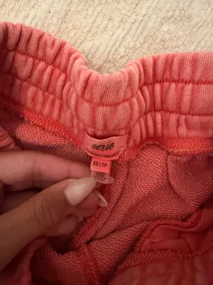 Aerie Red Comfy Shorts thumbnail 3