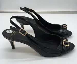 Cole Haan Grand OS Peep Toe Slingback Heel - Black - 8 thumbnail 4