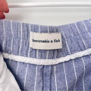 Abercrombie & Fitch Blue White Striped Linen Pants Size XS thumbnail 6