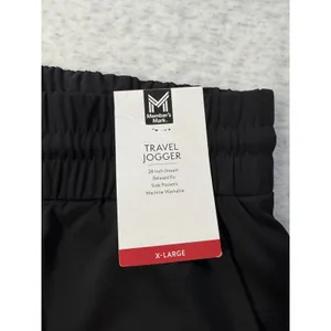 Members Mark Travel Jogger Black‎ XL Relaxed Fit 28 Inseam NWT thumbnail 4