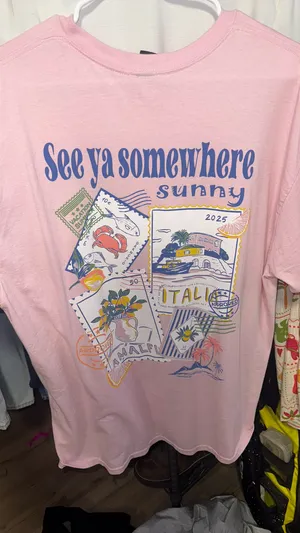 Sweet Claire See ya somewhere sunny tee thumbnail 2