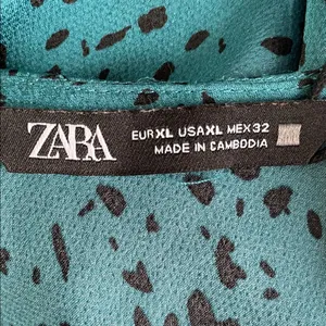 Zara Teal Long Sleeve Dress with Ruffles thumbnail 8