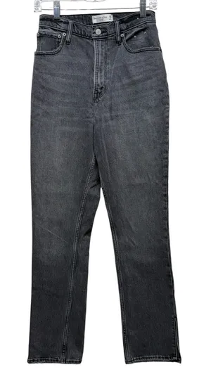 Abercrombie & Fitch Jean Women 26/2 90s Straight‎ Ultra High Rise Curve Love thumbnail 1