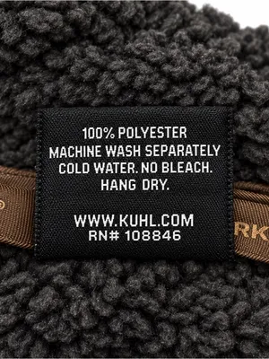 KÜHL Black Charcoal Sherpa Fleece Hooded Jacket Zip Front Size L thumbnail 6