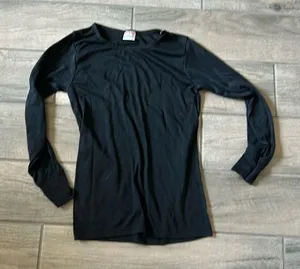 Rock black long sleeve top Size M thumbnail 1