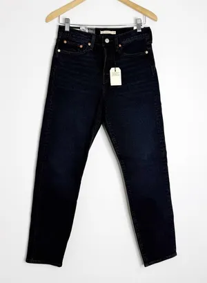 Levi’s Wedgie High Rise Tapered Jeans Dark Wash Size 27 NWT thumbnail 1