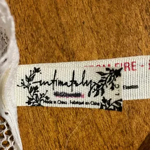 Free People white Lace Bralette Intimates Size Large thumbnail 2