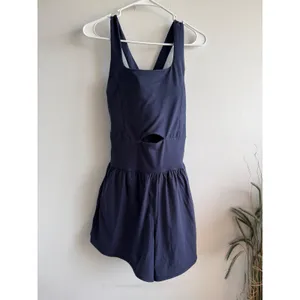 RM Richer Poorer Navy Blue Active Exercise Dress Cutout Crossback 1XL Pockets thumbnail 2