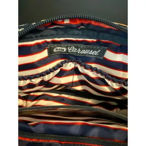 Lug Carousel Convertible Crossbody Belt‎ Bag Navy Wavy Quilted Travel Purse thumbnail 5