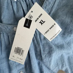 NWT Levi’s Top Women's XL Blue Chambray Button Front Balloon Sleeve thumbnail 9