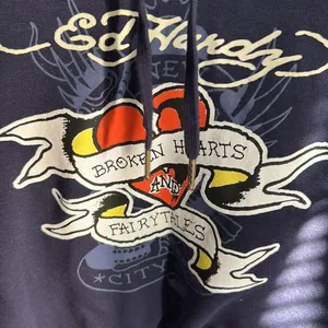 Ed Hardy Broken Hearts Fairytales Navy Hoodie thumbnail 3