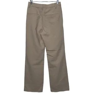 Abercrombie & Fitch Khaki Pleated High Waisted Straight Trousers Pants Size 28 6 thumbnail 2
