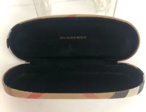 BURBERRY Eyeglasses Case Beige Red Black Burberry Plaid thumbnail 2