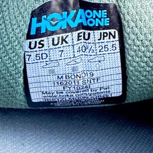 Hoka One One Bondi 9 Men’s sneakers shoes size 7.5 thumbnail 9