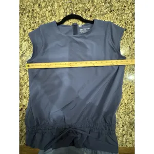Albion Fit Going Places Dress Navy Athletic Waist Tie Pockets Size Medium thumbnail 7