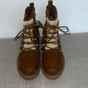 Sun + Stone Tan Lace Up Boots Brown Size 7.5 thumbnail 2