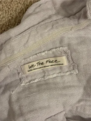 We The Free Washed Light Gray Button-Up Tunic thumbnail 3