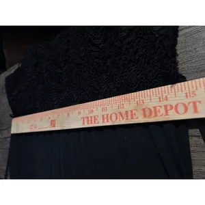 Flora Black Lace Bodice Slip Dress Witchy Whimsigoth Dark Romantic Womens Medium thumbnail 5