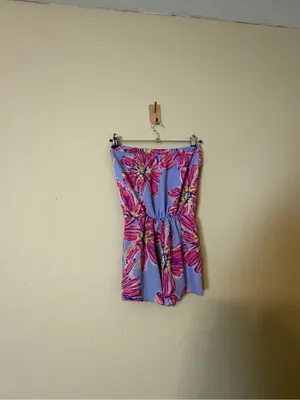 Lilly Pulitzer Ritz Romper‎ Size XXS Dahlia Purple Party Girl thumbnail 6