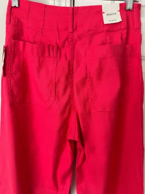 Anthropologie Maeve The Colette Wide-Leg Cropped Linen Pants, Size 27 thumbnail 11