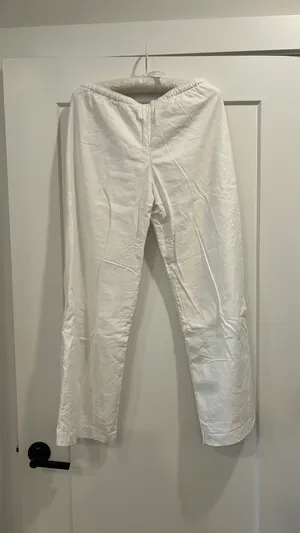 Hollister White Linen Pants thumbnail 3