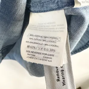 Madewell Large Chambray Top Button Down Shirt Light Blue Cotton Denim 1463 thumbnail 8