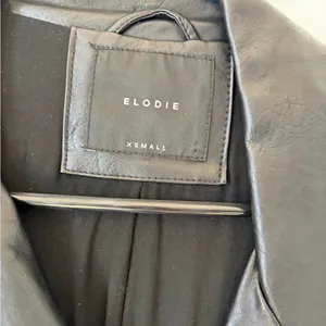 Elodie Black Leather Biker Jacket thumbnail 2