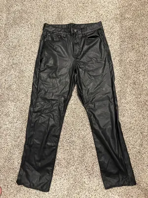 American Eagle Flare Leather Pants thumbnail 1