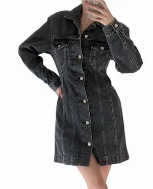 Helmut Lang denim mini dress thumbnail 1