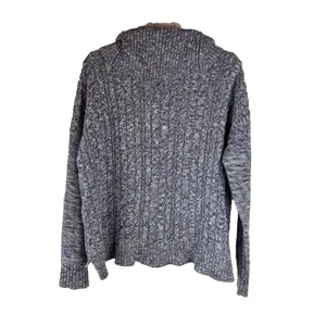 American Eagle Outfitters Turtleneck Sweater‎ Grey & Purple Women's Size XL thumbnail 2