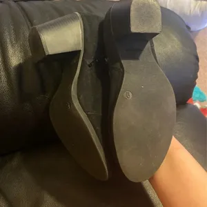‎Black suede booties 9 Black thumbnail 5