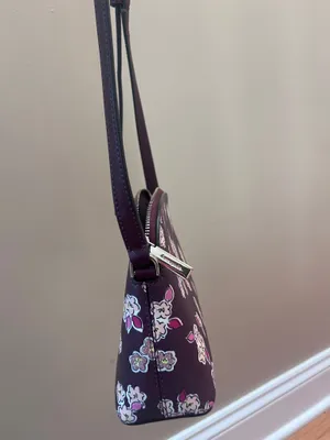 Kate Spade Crossbody Purse Floral Purple thumbnail 3
