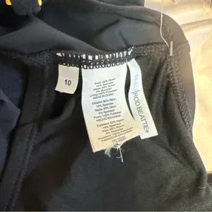 BLEU ride Beatty black modern swimsuit, one piece built-in cups NWOT thumbnail 5