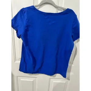 Nike Womens Blue Athletic Cut‎ Tee Go Big Blue UK Logo Large Cotton Blend thumbnail 6
