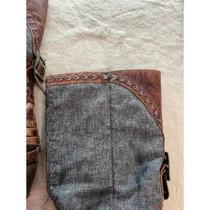 Lane Women's Western Boots Size 8 Gray Mid-Calf Block Heel Pointed Toe thumbnail 6
