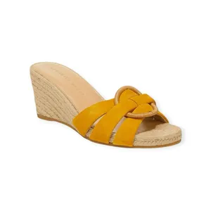 Veronica Beard 𒀭 Ivy Woven Wedges Espadrilles Sandals 𒀭 Saffron Suede 𒀭 6.5M thumbnail 3