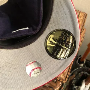 Cleveland Indians Hat Cap Size 7 1/8 Fitted New Era 59Fifty 5950 Chief Wahoo MLB USA Authentic thumbnail 8