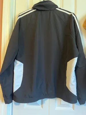 Adidas Black Windbreaker Jacket thumbnail 6