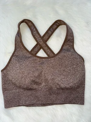3 Piece Workout Set Brown thumbnail 2