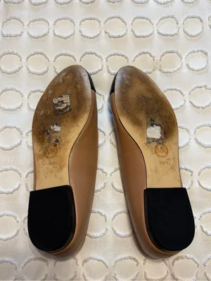 MICHAEL Michael Kors Dylyn Logo Ballet Flat Toffee Black size 9 thumbnail 8