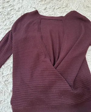 Backless Sweater Red Size L thumbnail 1