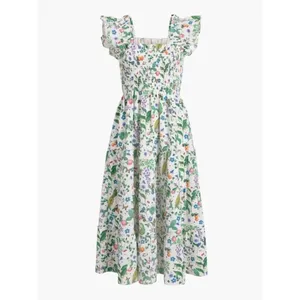 Hill House Stephanie Fishwick‎ Nap Dress XS Mulitcolor Garden Veggies Colorful thumbnail 11