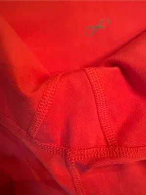 Freely Cross Waist Biker Shorts With Pockets Red Orange Size XL Like New thumbnail 5