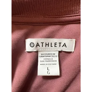 Athleta Santorini Cinch Dress Size Large Tawny Rose Athleisure Travel Stretch thumbnail 5