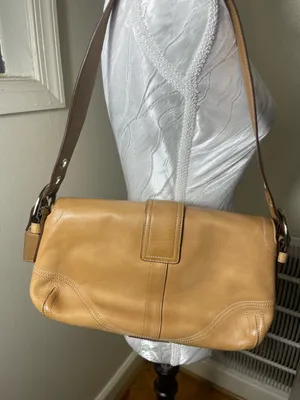 Coach Signature Sufflette leather handbag soho 9434 and purse Beige, Leather thumbnail 3