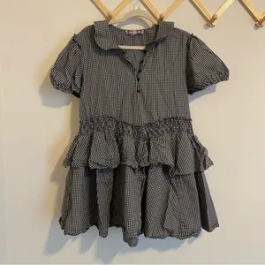 Urban Outfitters Claire Ruffled Babydoll Mini Dress size Medium thumbnail 3