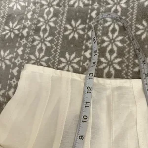 NWT Massimo Dutti Wide Leg Pleated Trousers White Size‎ 2 Minimalist Elegance thumbnail 10