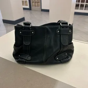 Purse Elegant Black Leather Handbag-B is for BEAUTY! Like new TIGNANELLO-quality thumbnail 9