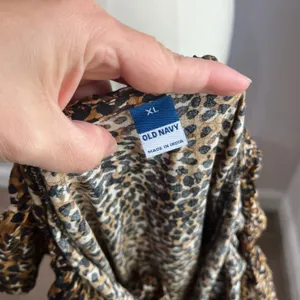Old Navy Leopard Print Waist Defined Ruffle Trim Mini Dress Size‎ XL thumbnail 7