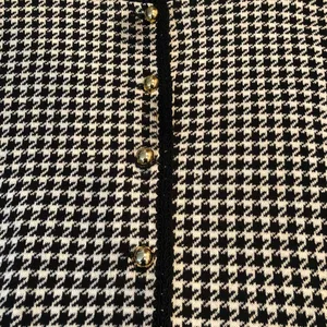 Liz Claiborne Ladies houndstooth button up Jacket Sweater thumbnail 3